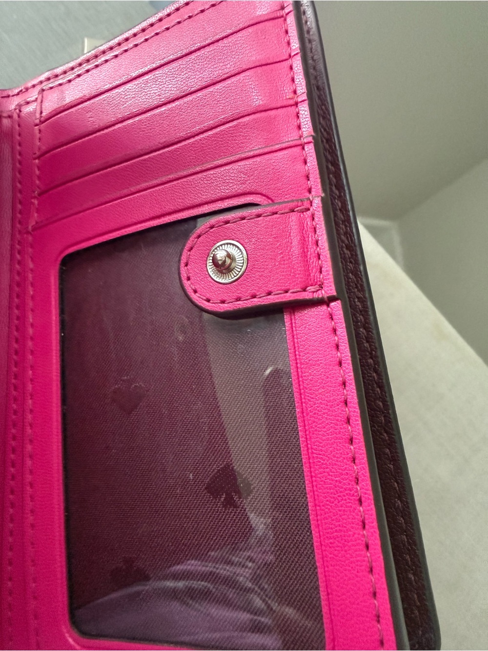 Kate Spade New York Bifold Wallet in Mulberry/Berry - Picture 9 of 17